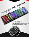 Crystal keycaps 104keys Wired  Mechanical Gaming Keyboard