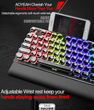 Crystal keycaps 104keys Wired  Mechanical Gaming Keyboard