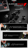 Crystal keycaps 104keys Wired  Mechanical Gaming Keyboard
