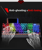 Crystal keycaps 104keys Wired  Mechanical Gaming Keyboard