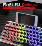 Crystal keycaps 104keys Wired  Mechanical Gaming Keyboard