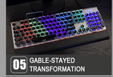 Crystal keycaps 104keys Wired  Mechanical Gaming Keyboard