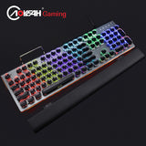 Crystal keycaps 104keys Wired  Mechanical Gaming Keyboard